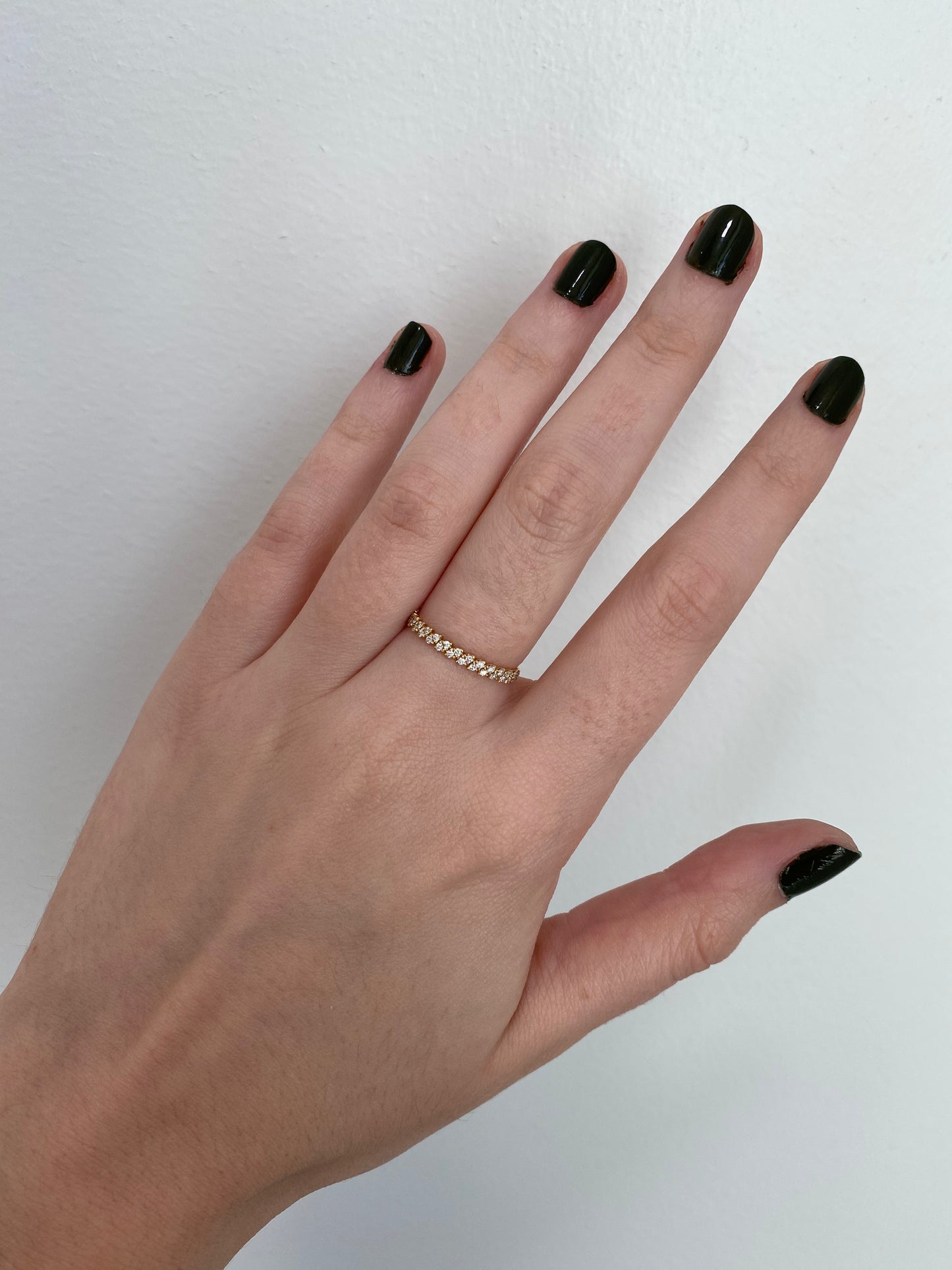 Double Diamond Slant Ring