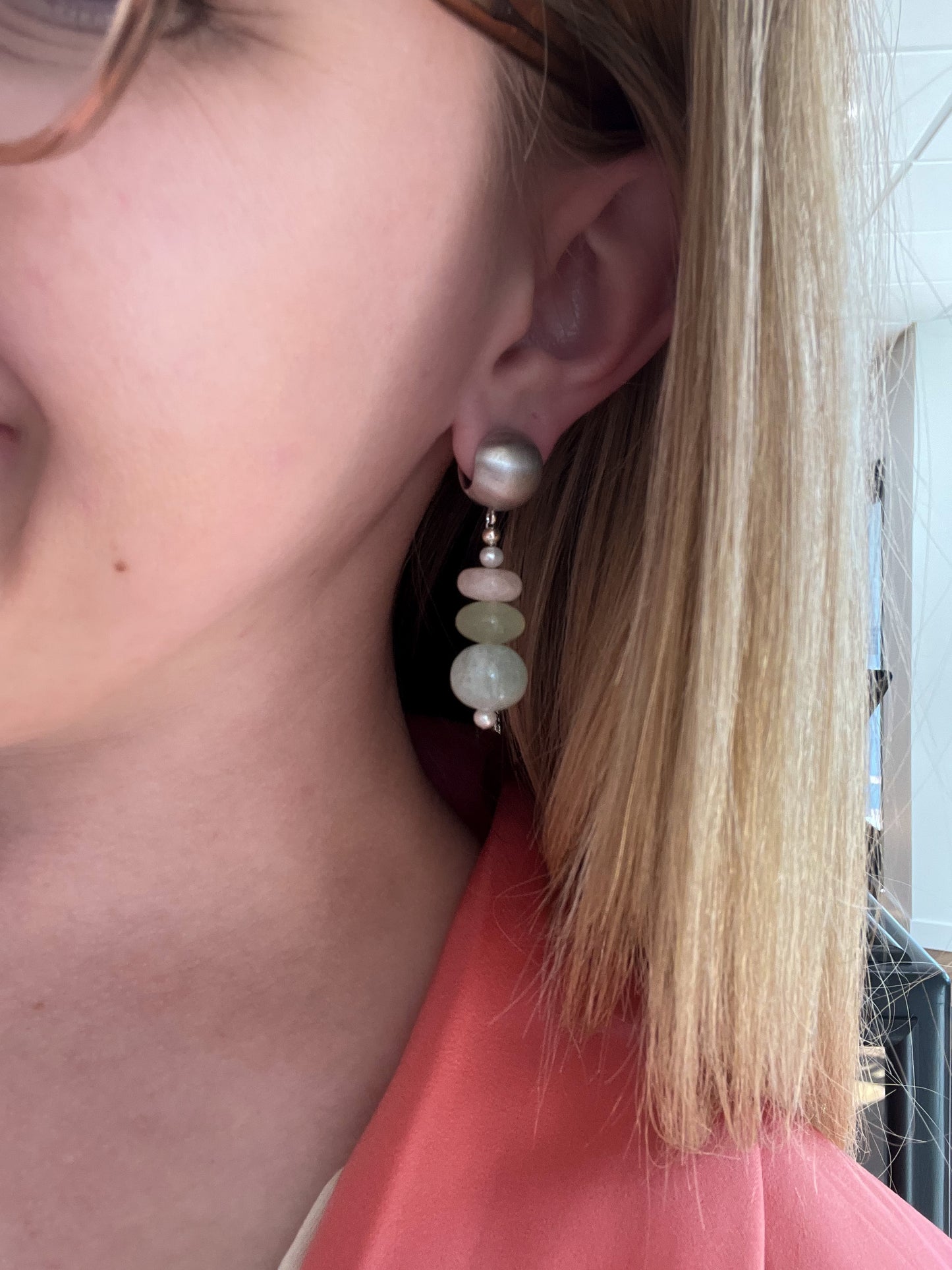 Beryl Gemstone Earrings