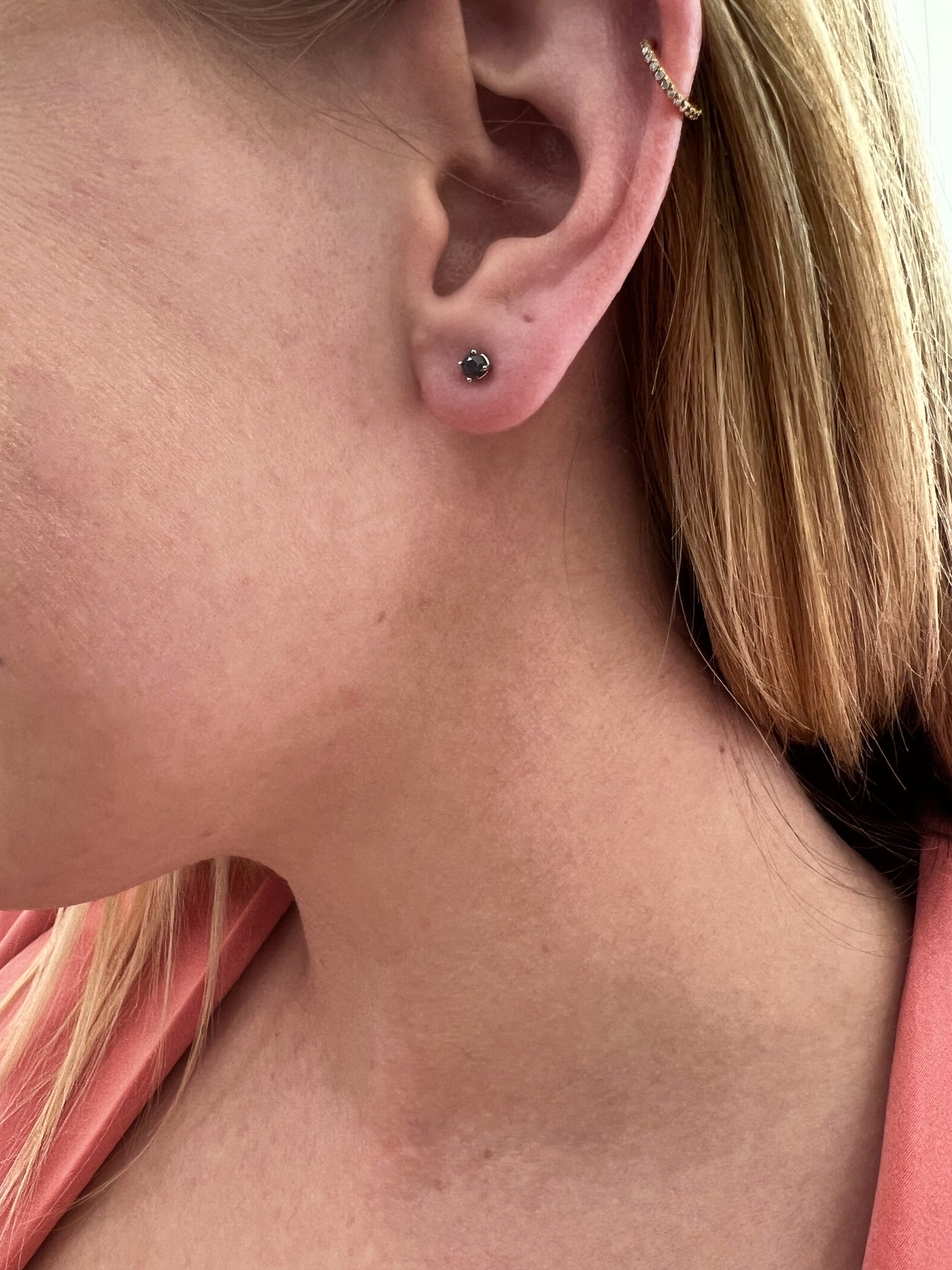 Blue Diamond Earring Studs