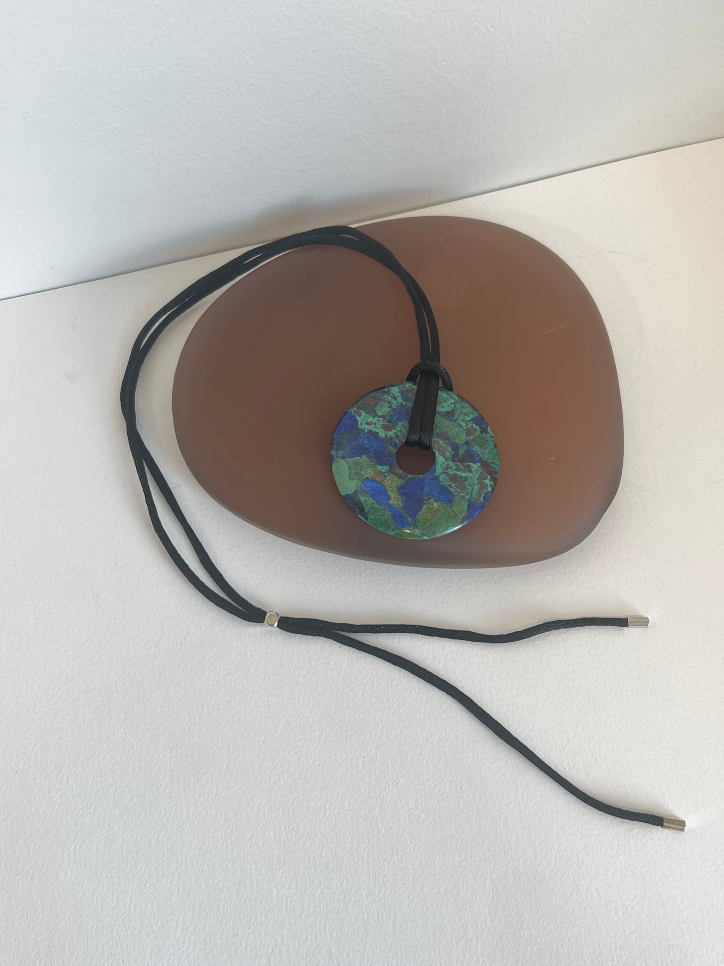 Azurite Lariat Necklace