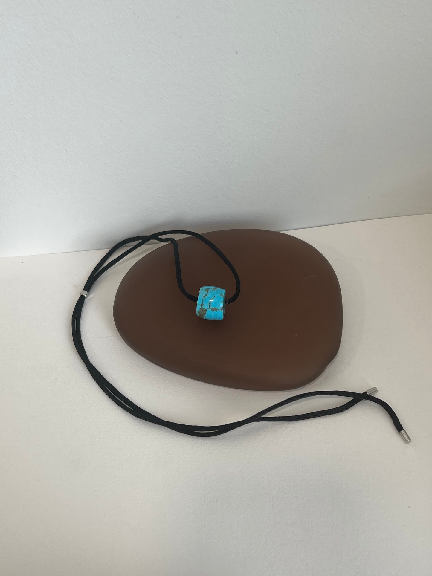 Large Turquoise Lariat Necklace
