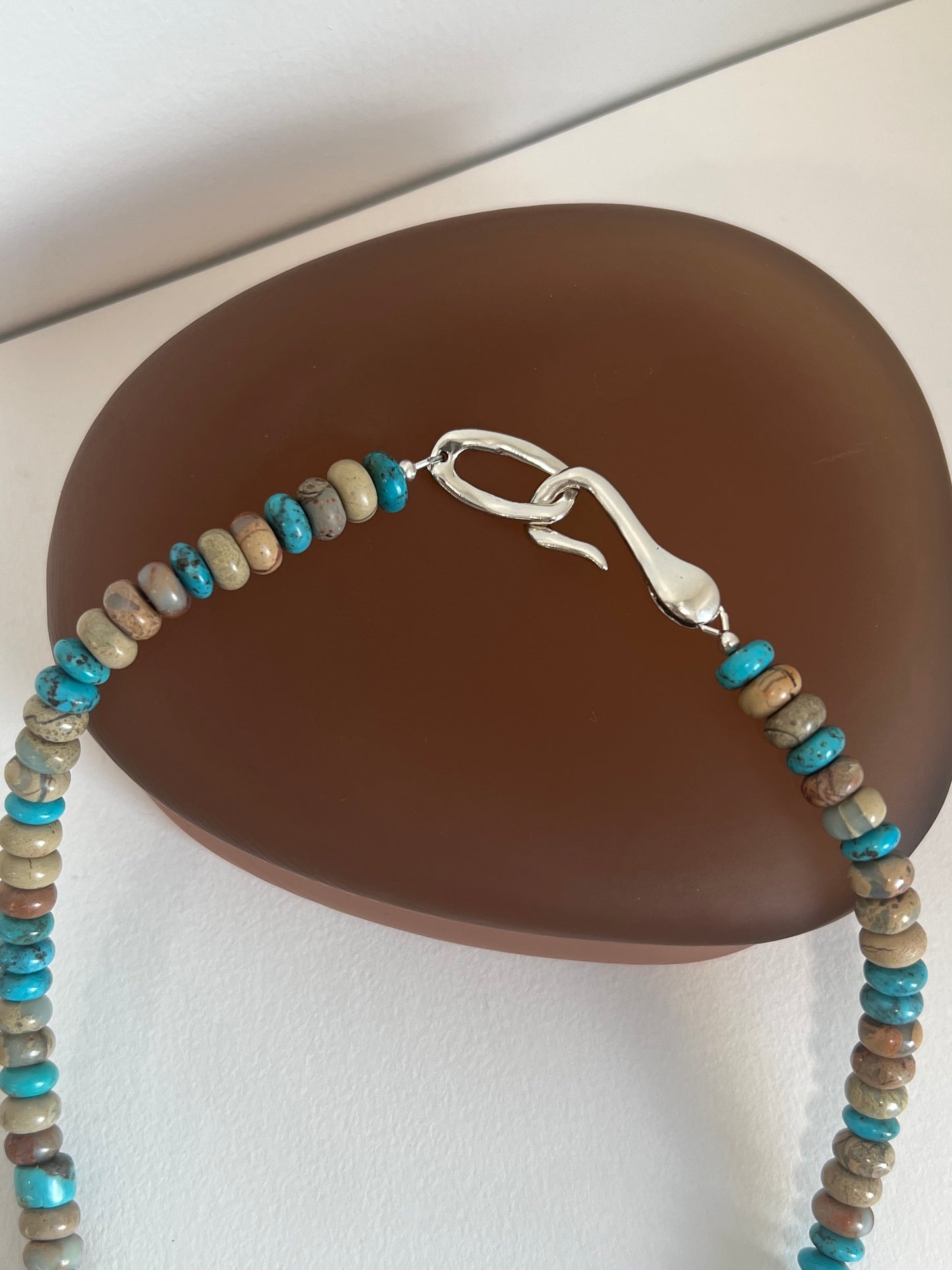 Turquoise and Jasper Agate Necklace