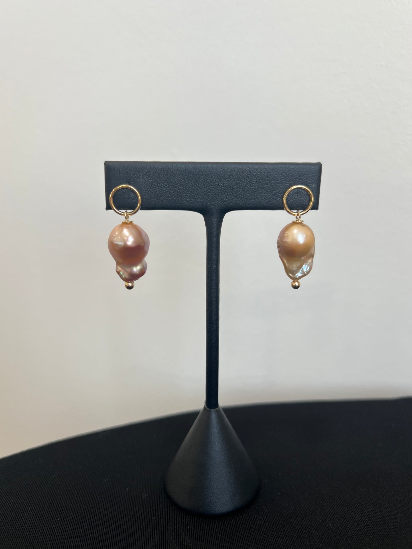 Pearl Drops on Front Hoops