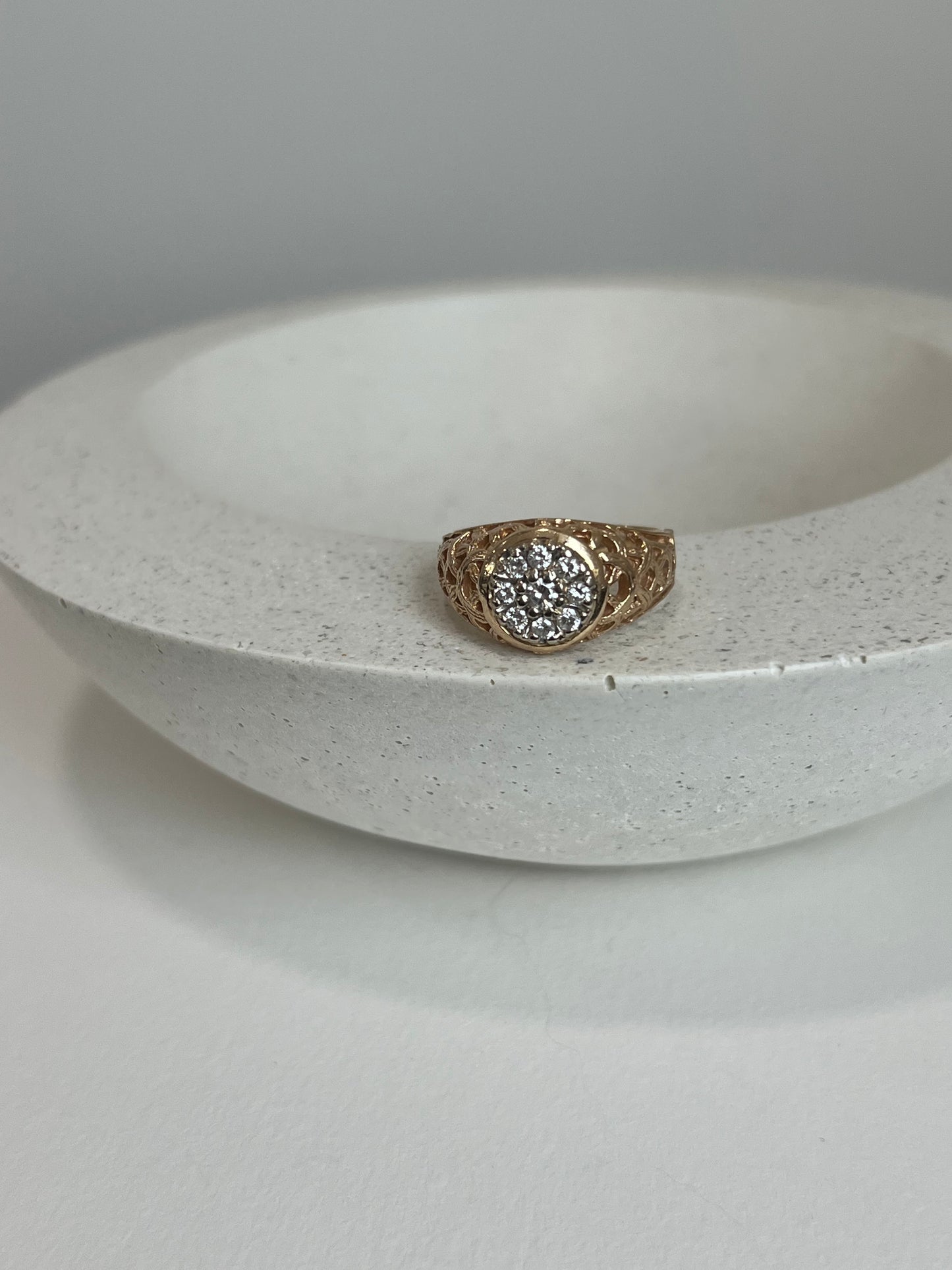 Diamond Basket Ring