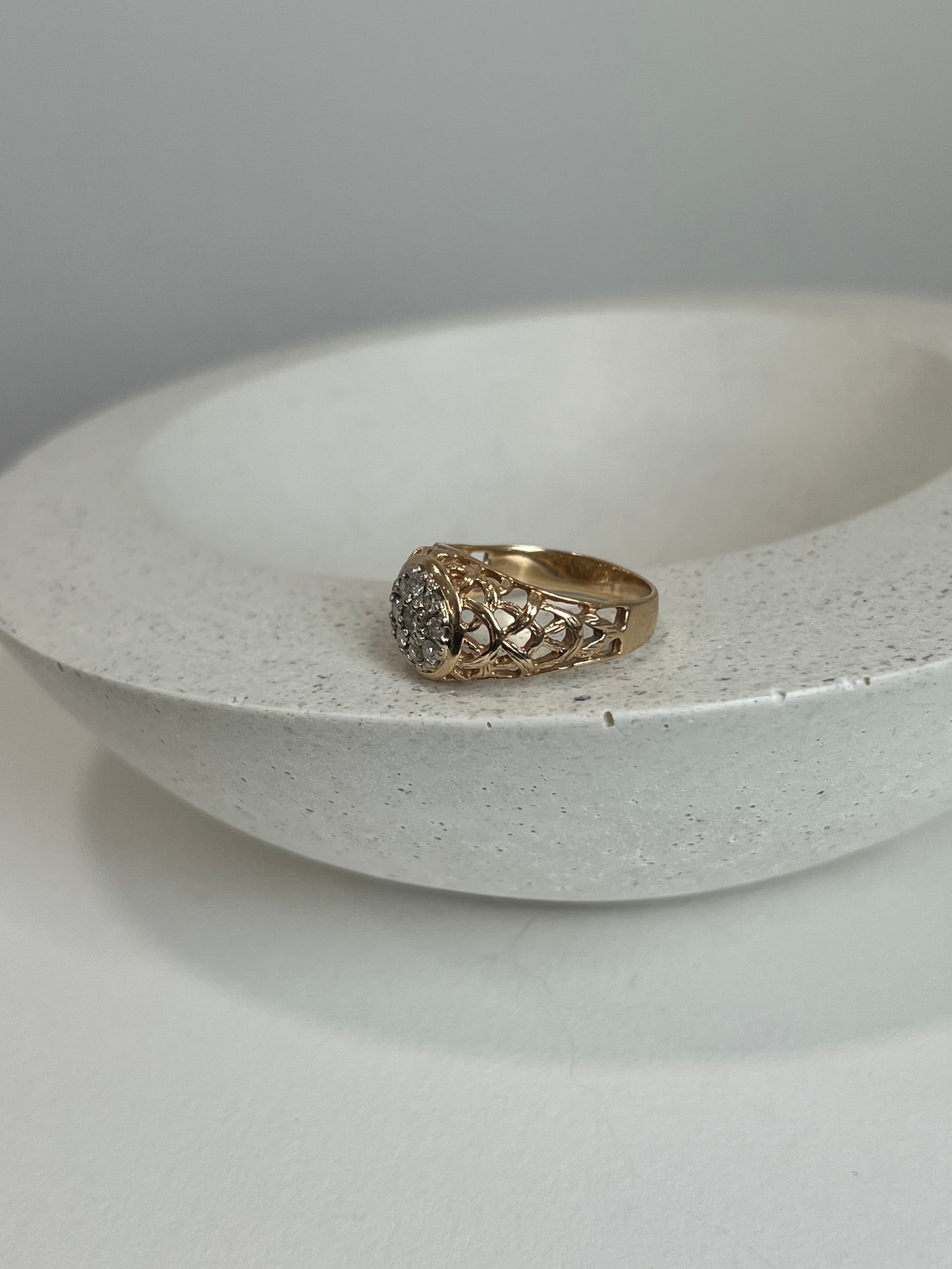 Diamond Basket Ring