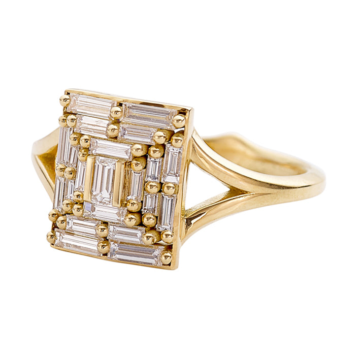 Needle Baguette Temple Ring