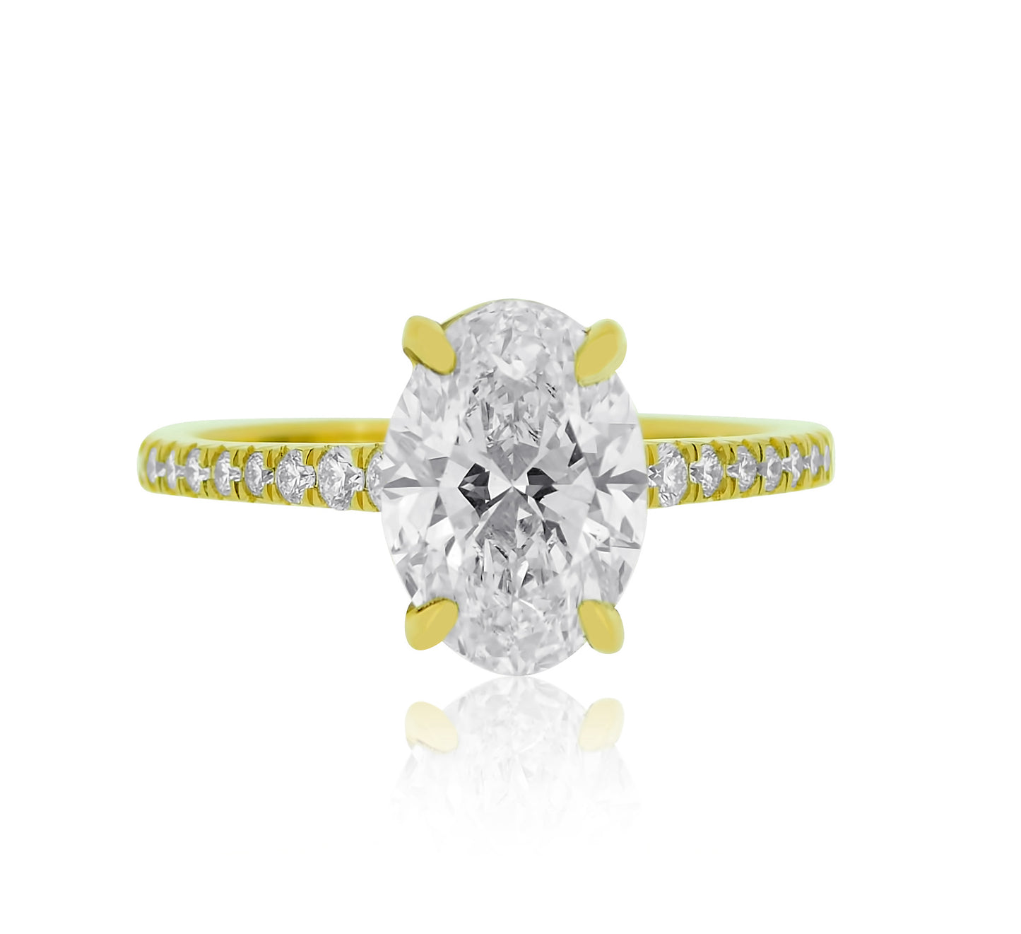 2.06 ct E VS1 Lab Diamond Engagement Ring