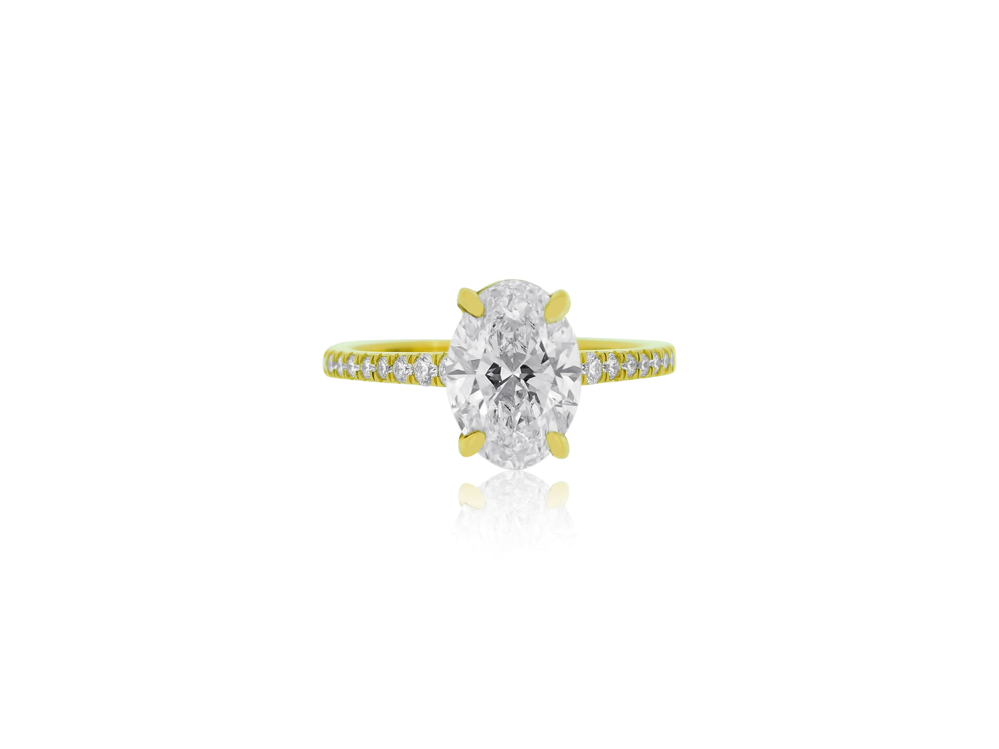 2.06 ct E VS1 Lab Diamond Engagement Ring