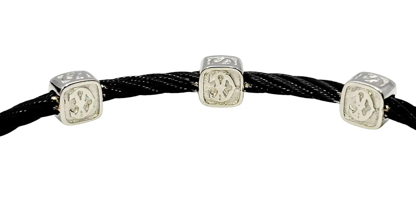 Charriol Diamond Stationary Stainless Steel Bracelet