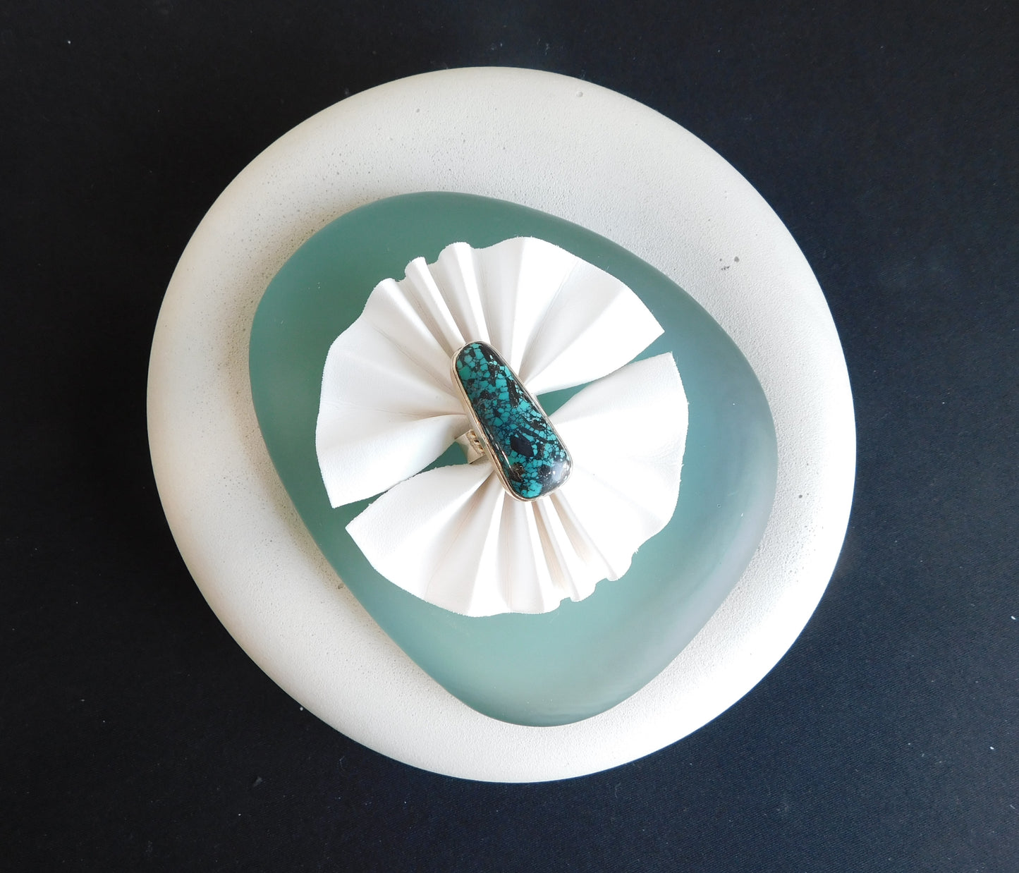 Cloud Mountain Turquoise Silver Ring