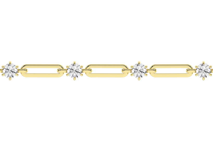 2.97 ct Lab Diamond Open Link Bracelet