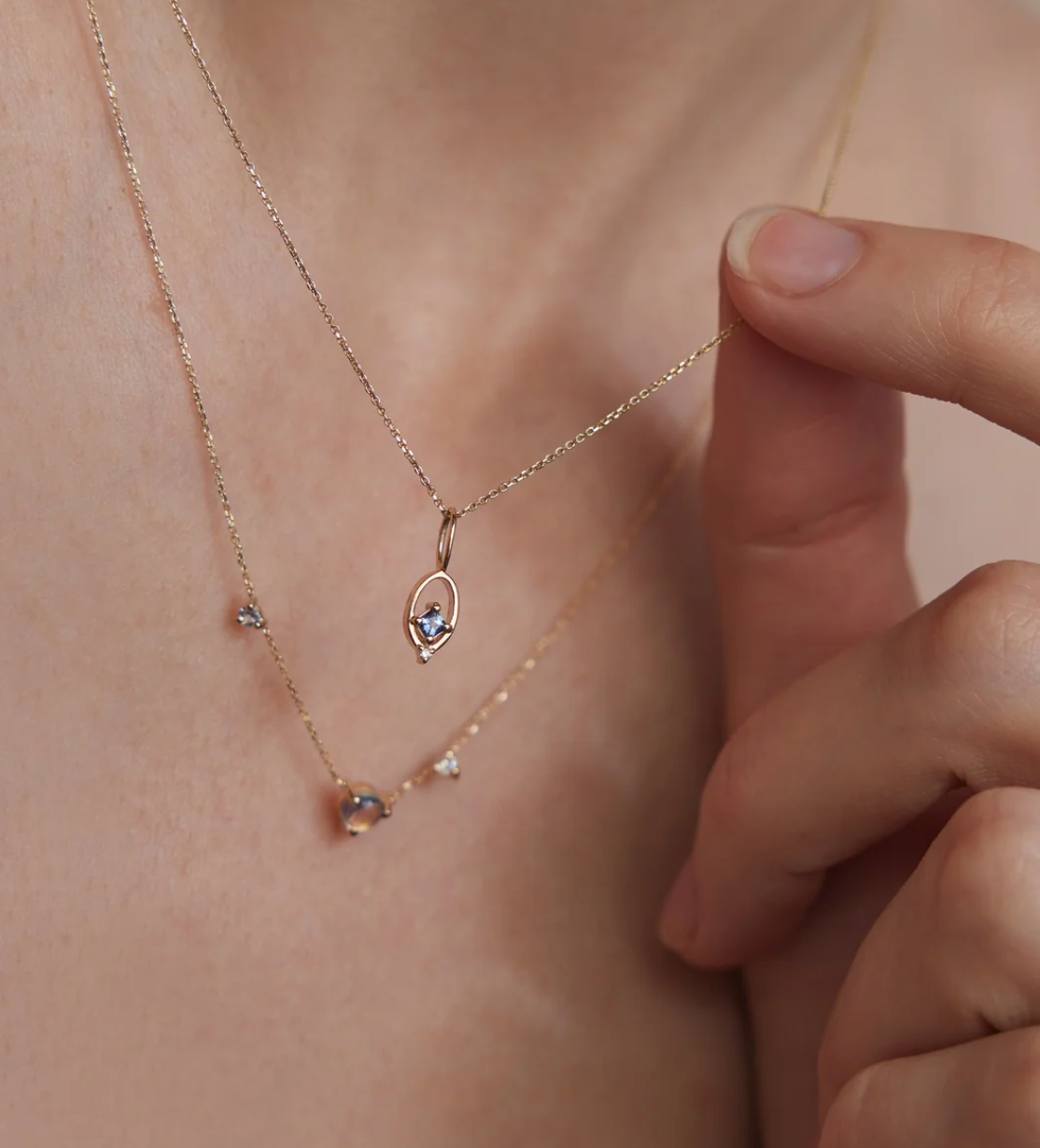 TWO Pendant Necklace