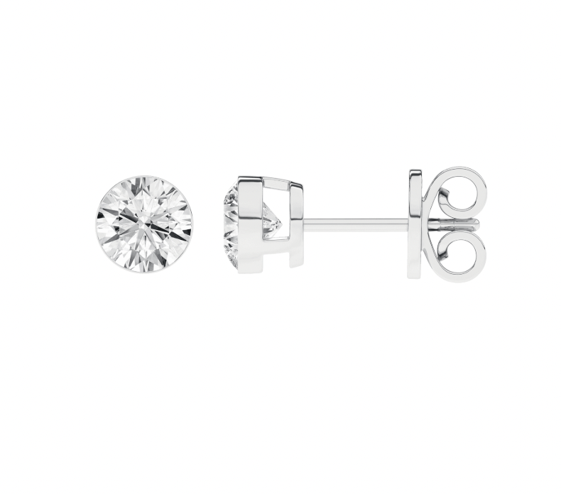 2 CT Seamless Diamond Studs