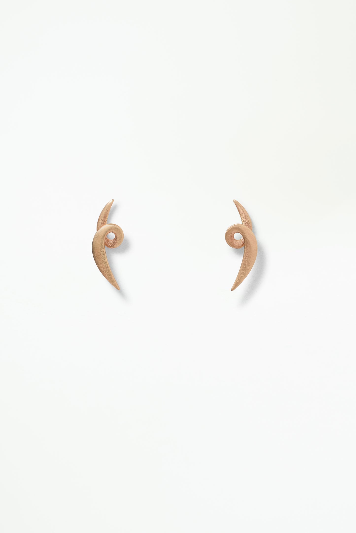 Large Spiral Wisp Earring