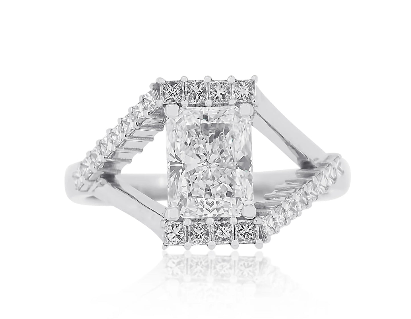 Cathedral Radiant Custom Ring