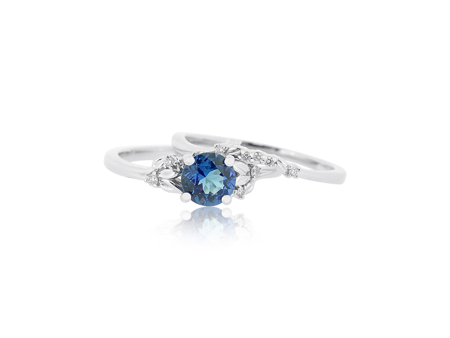 Tanzanite Engagement Ring Set