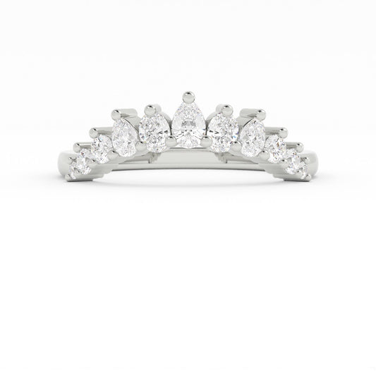 Custom Three Stone Engagement Ring Set