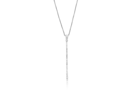 Thin Vertical Diamond Necklace