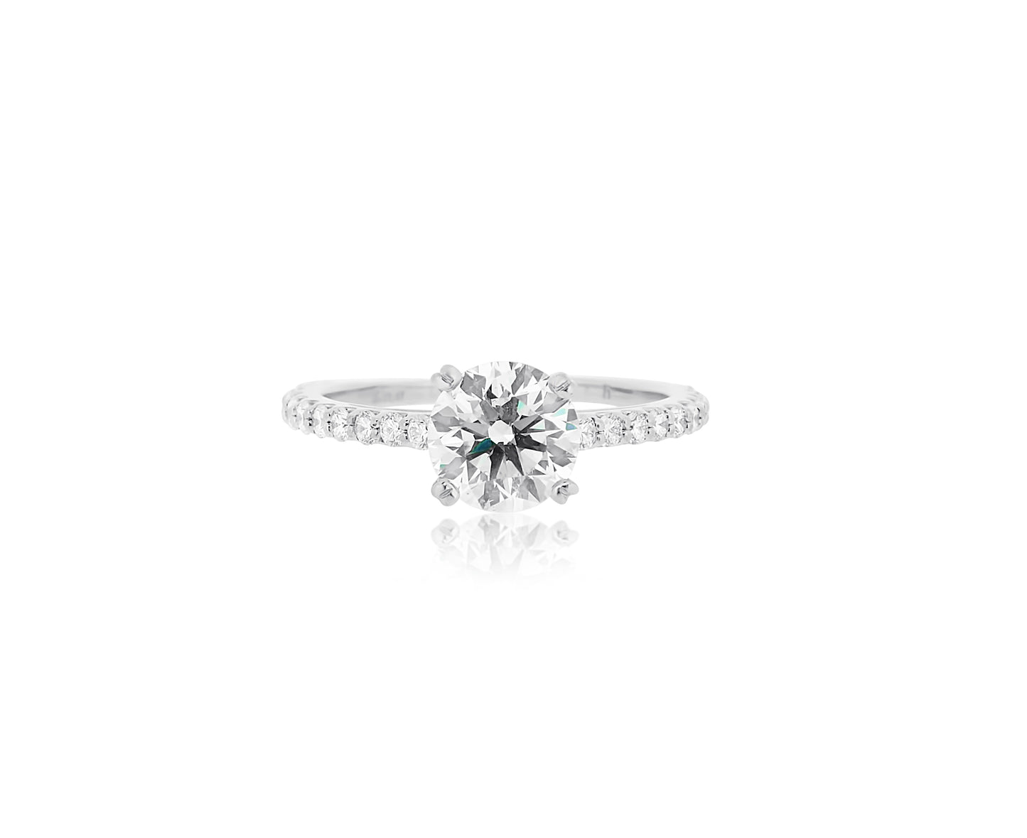 Hearts and Arrows Diamond Engagement Ring