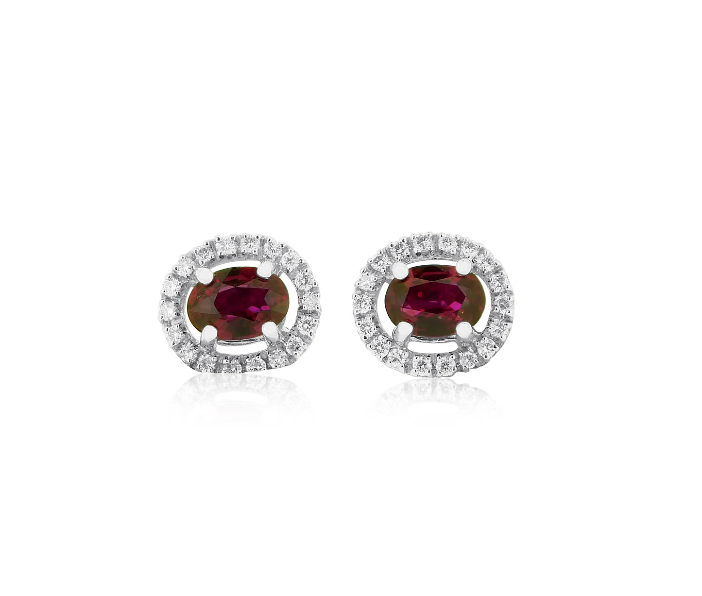 Ruby and Diamond Earrings