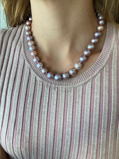Edison Pearls in Mixed Pink Hues
