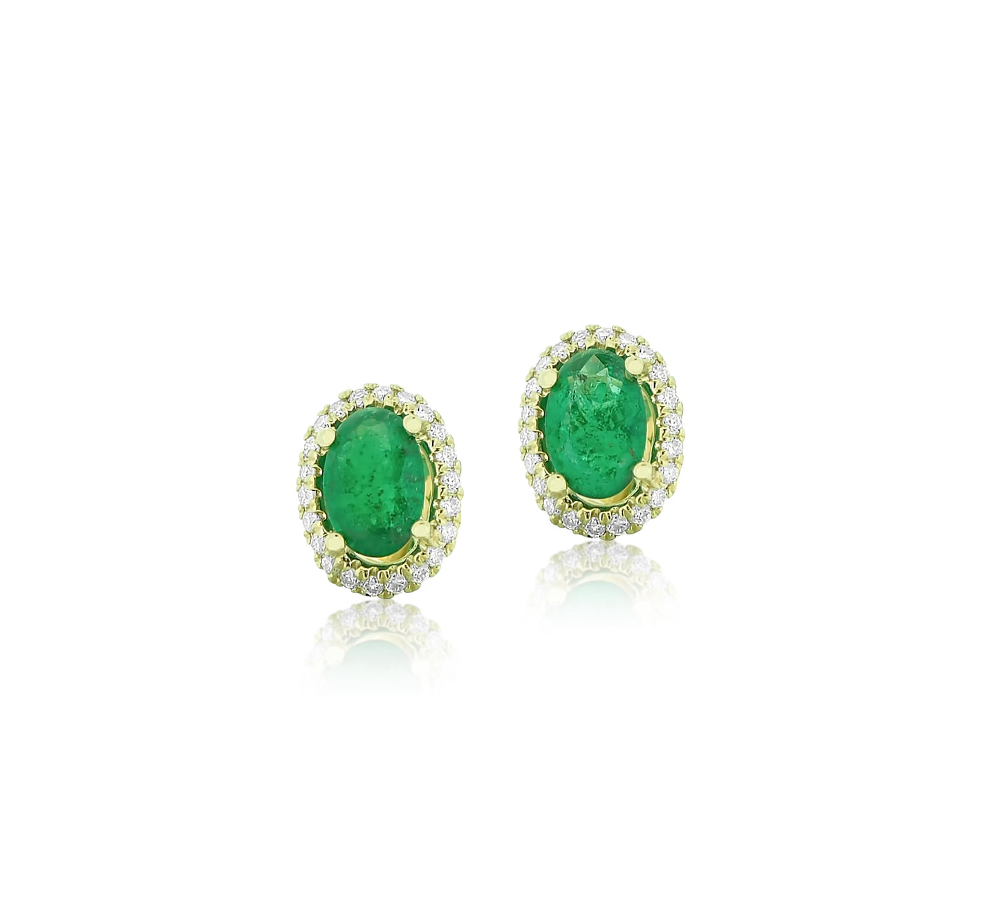 Emerald and Diamond Earrings