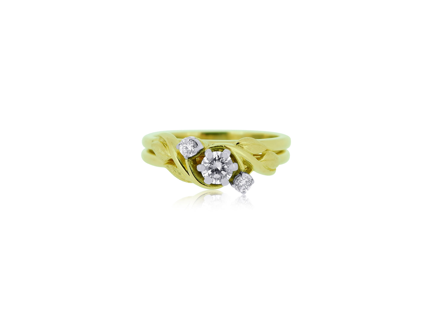 estate 18kt diamond set