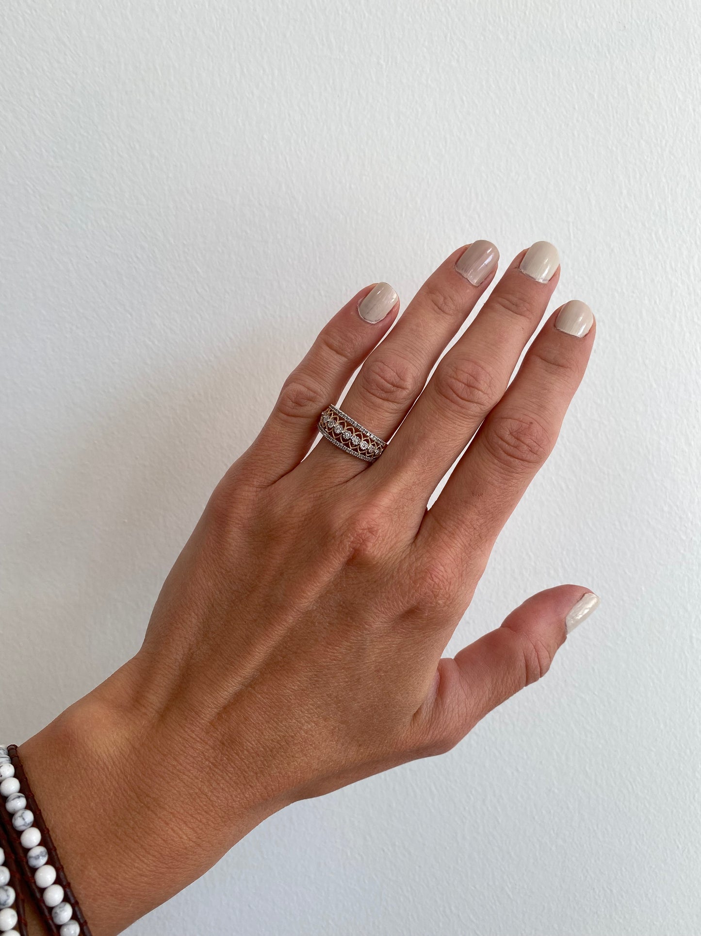 Negative Space Diamond Band