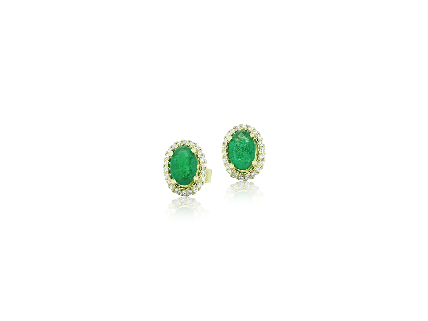 Emerald and Diamond Earrings