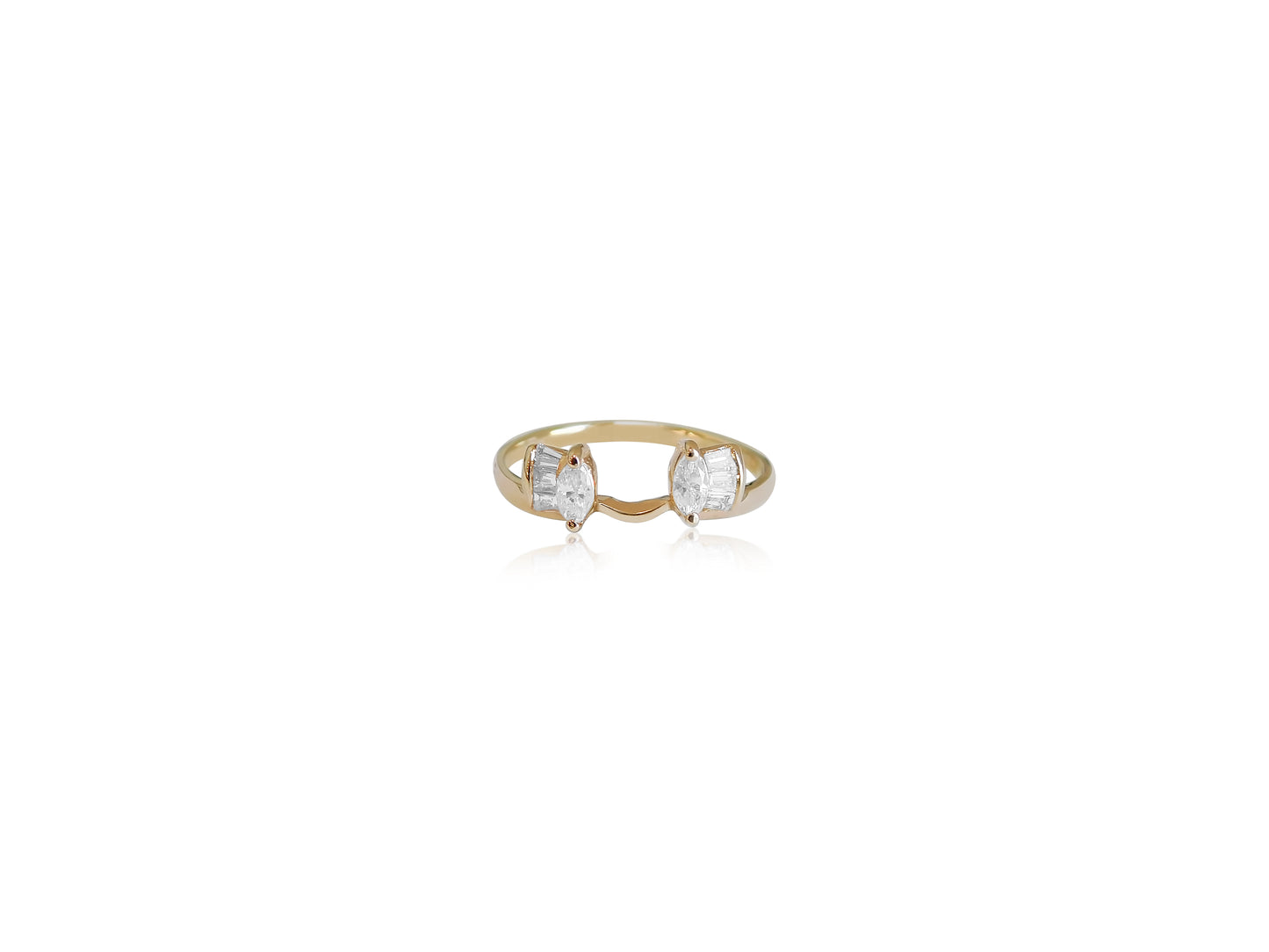 Diamond Baguette Marquise Ring Guard