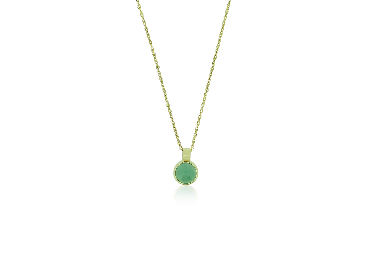 Gem Silica Gold Pendant
