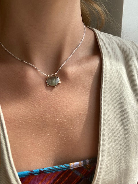 Green Sapphire Necklace