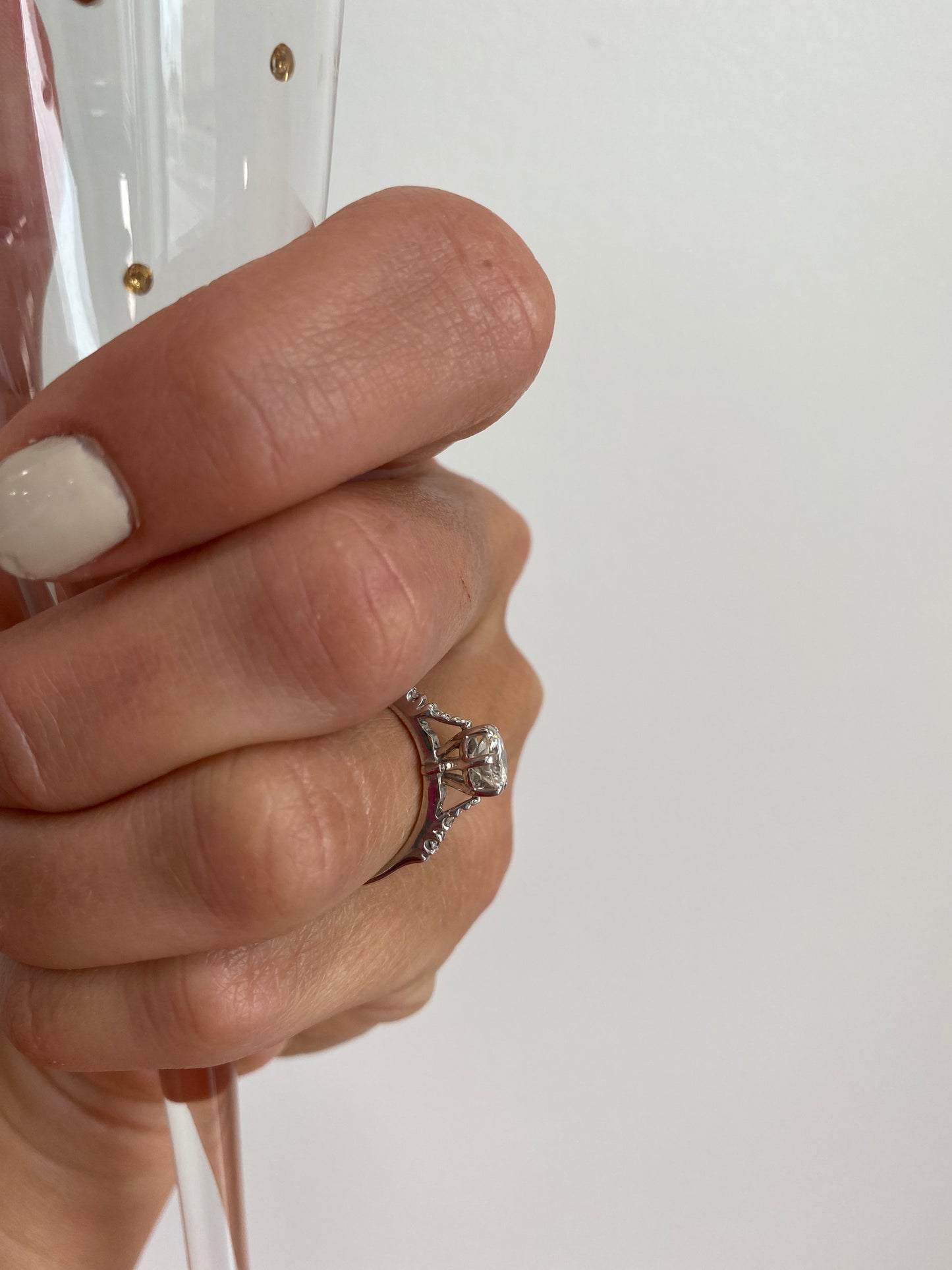 Diamond Crown Set Engagement Ring