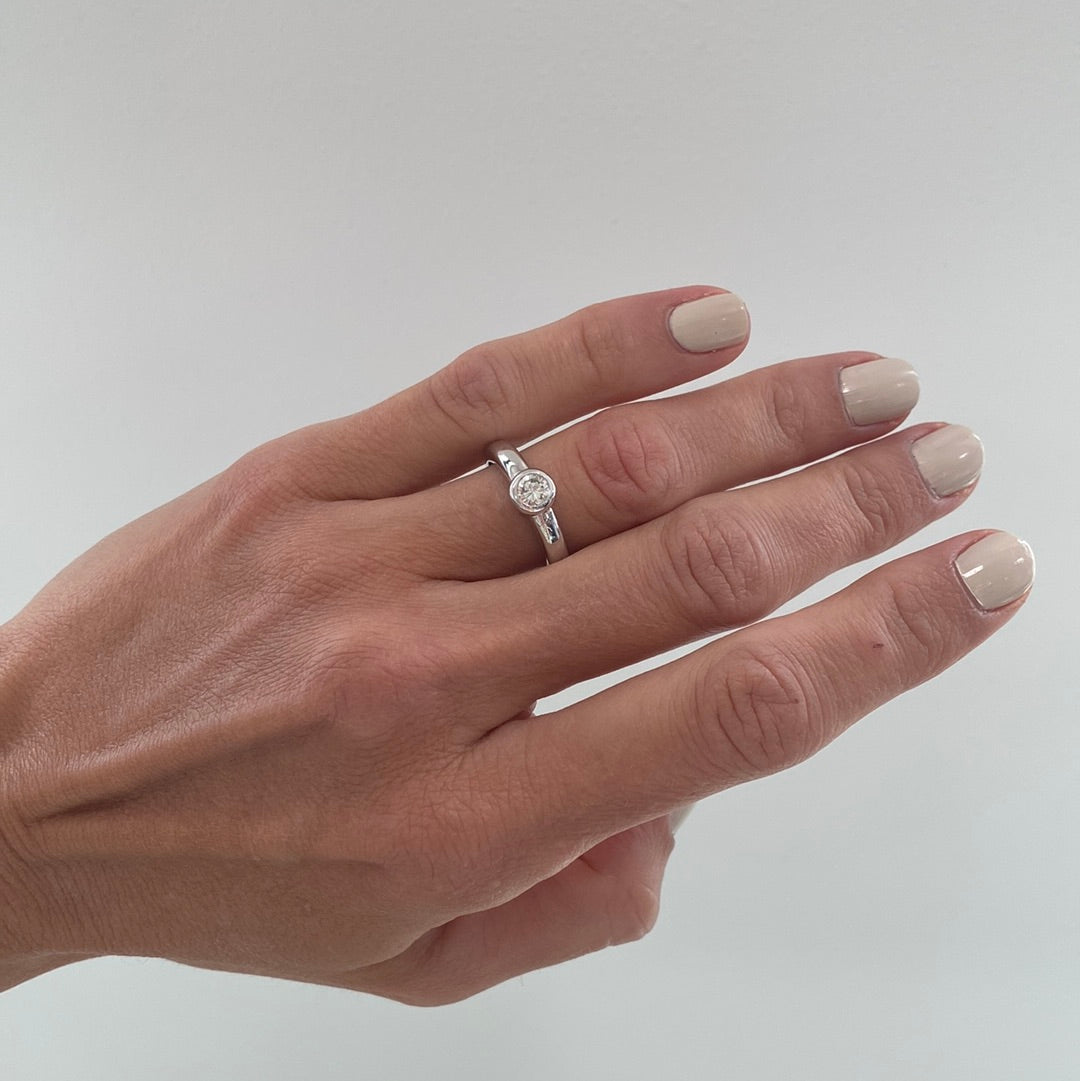 Bezel Diamond Ring