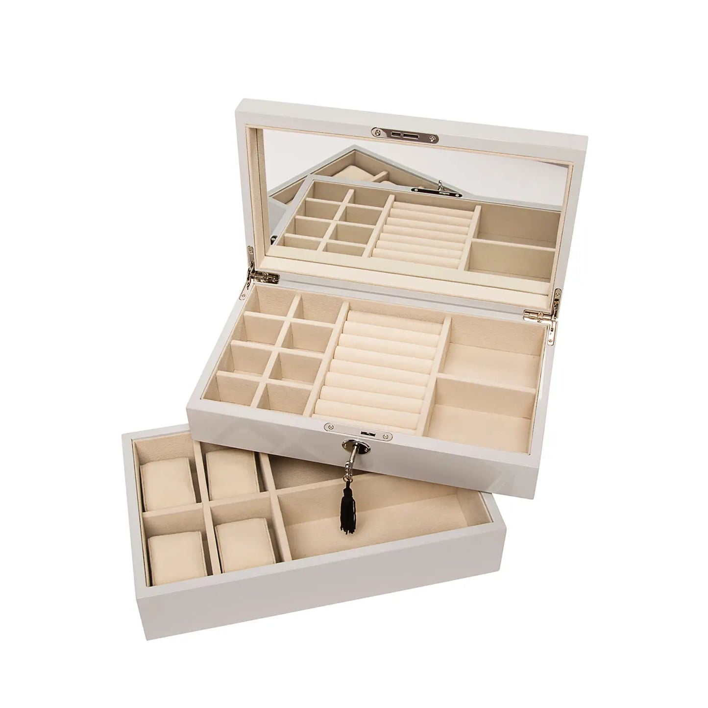 Stacking White Jewelry Box