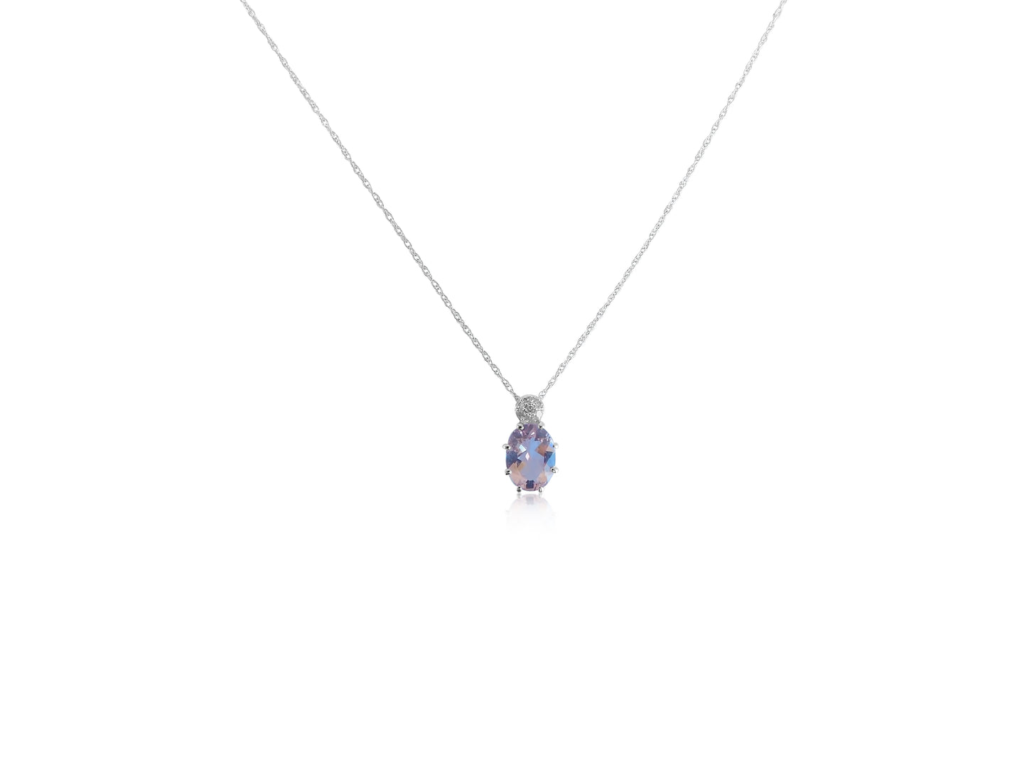 Morganite Diamond Pendant