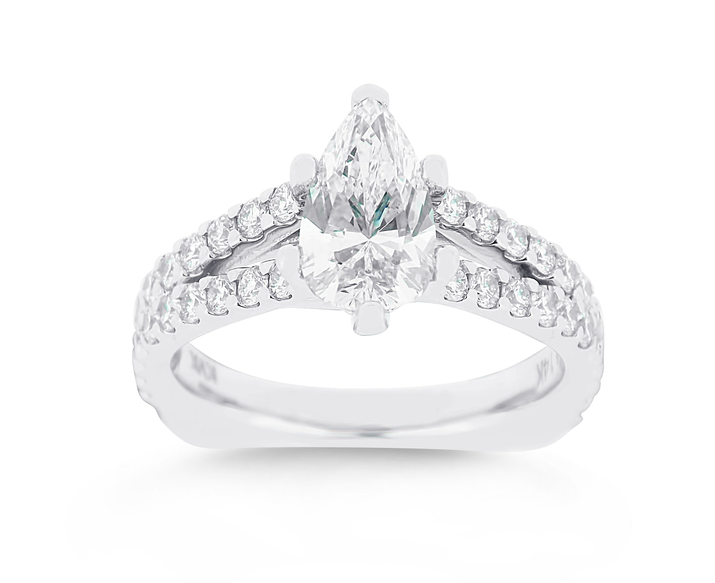 Pear Diamond with Signature Shank