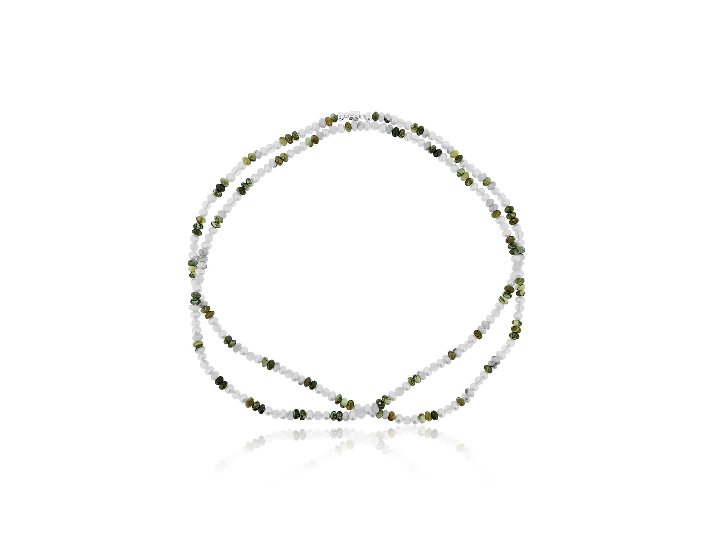 Jasper, Pearl, and Moonstone Necklace