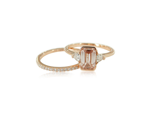 Pink Diamond Custom Engagement Ring