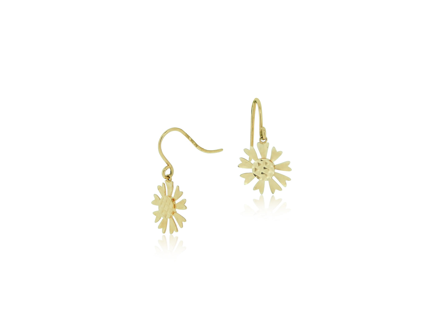 Rose Gold Petal Earrings