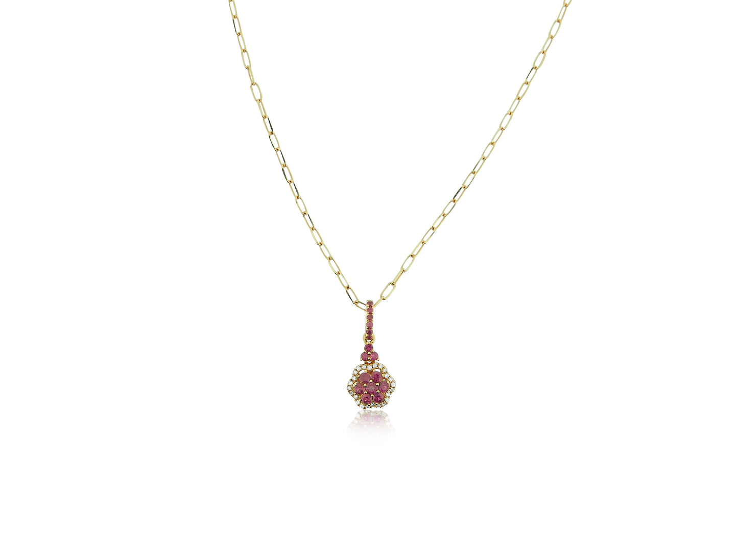 Ruby Rose Gold Pendant