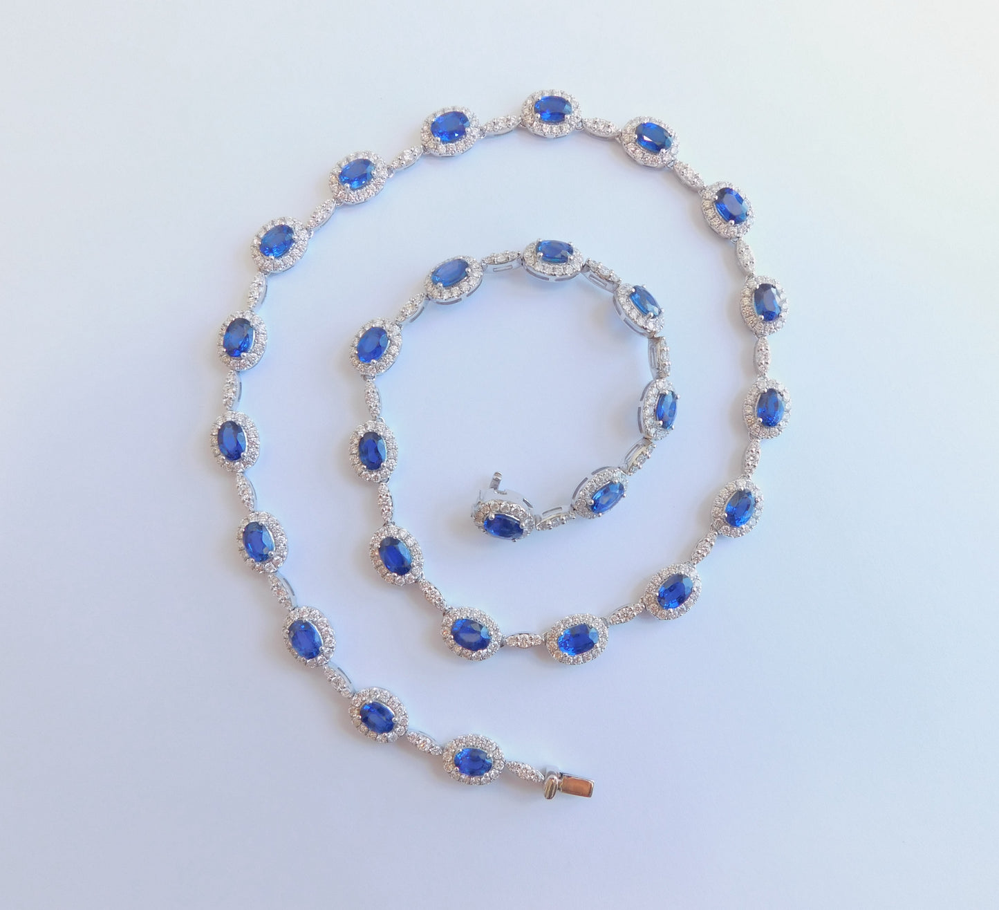 Sapphire and Diamond Necklace