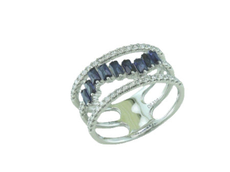 Sapphire Scattered Cigar Band