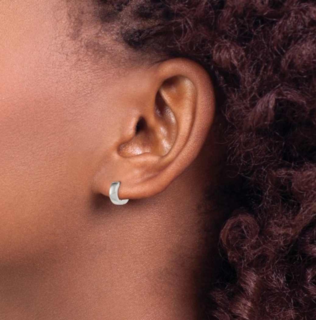 Sterling Silver Huggie Hoops