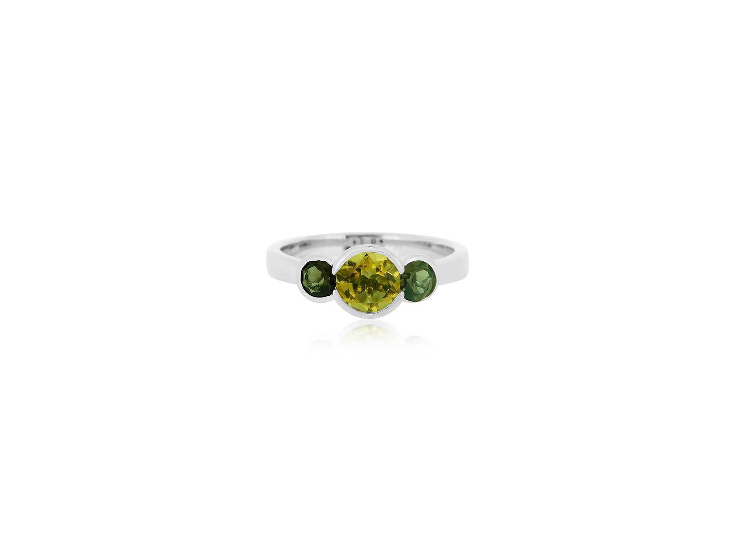 Citrine Quartz Silver Ring