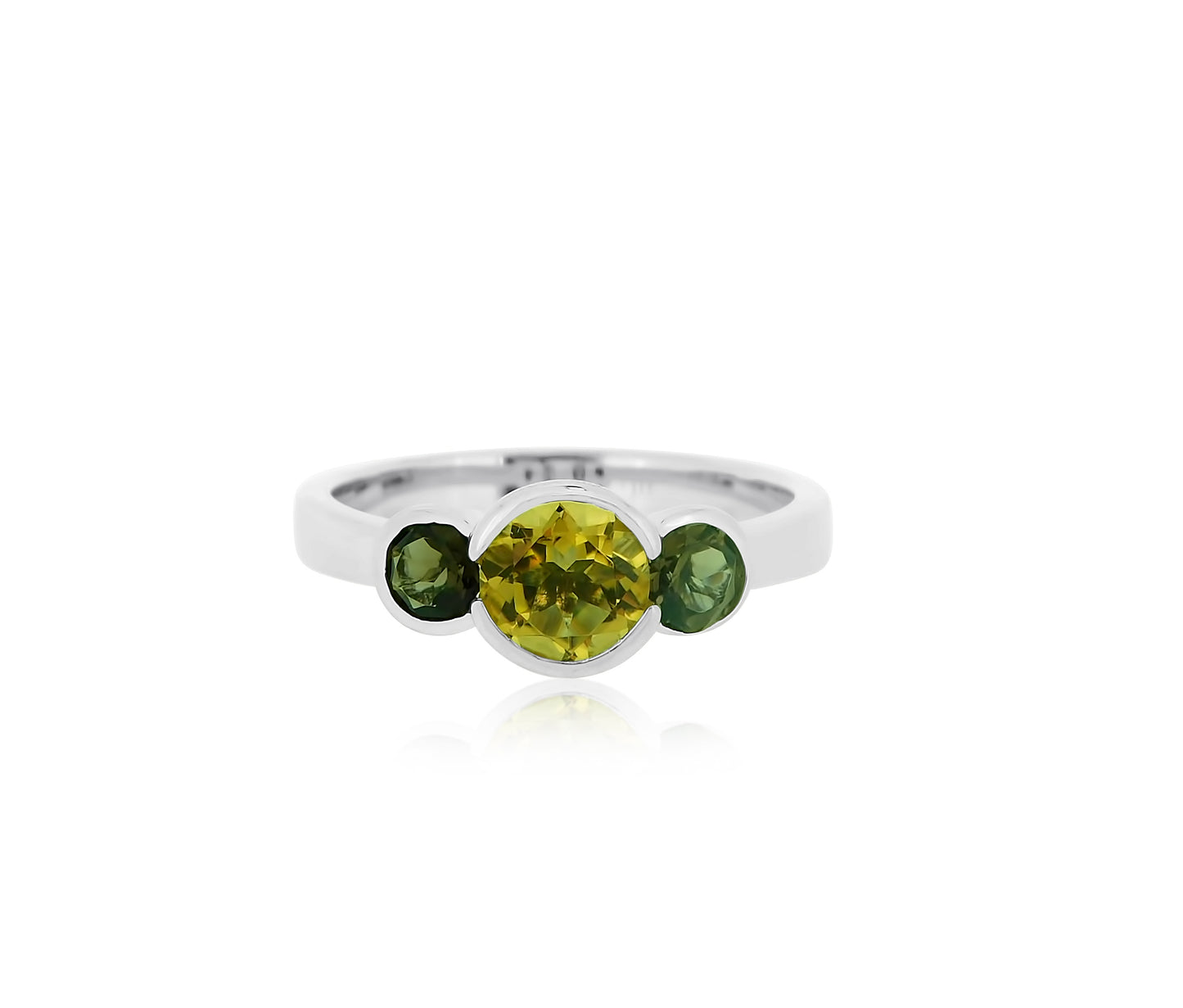 Citrine Quartz Silver Ring