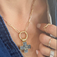 Cross Gold Stone Necklace