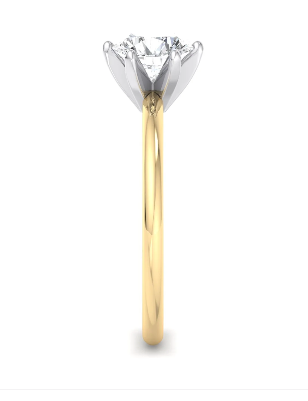 Natural Diamond Solitaire Engagement Ring