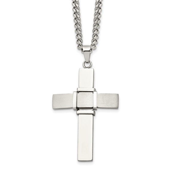 Stainless Steel Mans Cross