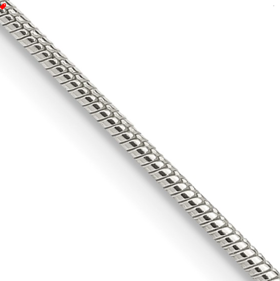 Very Long Sterling Snake Chain
